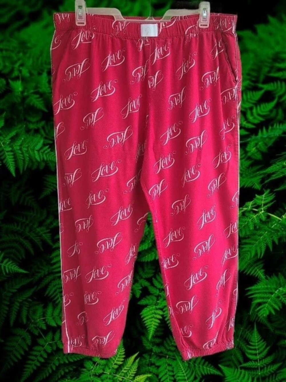 Victoria's Secret Womens Flannel Sleep Pajama Pants Red Size XL